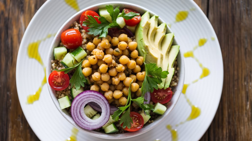 chickpea mediterranean flavor bowl