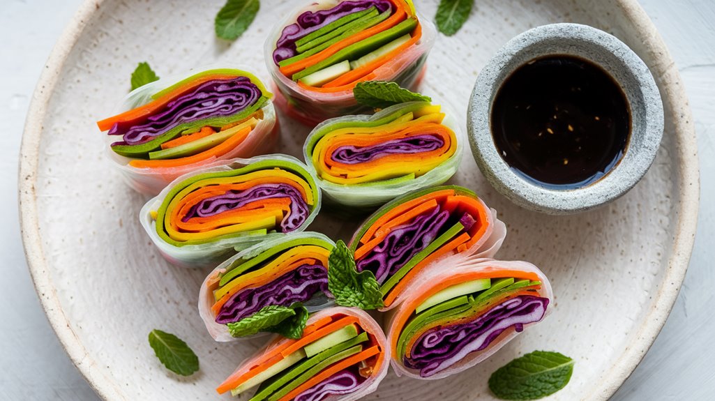 colorful vegetable wraps recipe