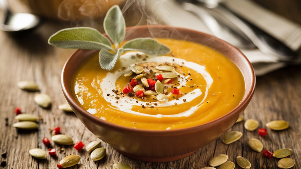 creamy spiced butternut soup