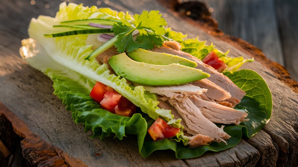 healthy turkey avocado wraps