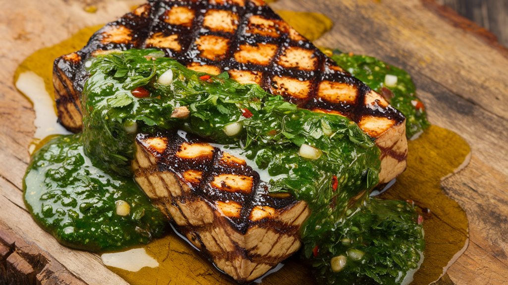 tofu steaks with chimichurri