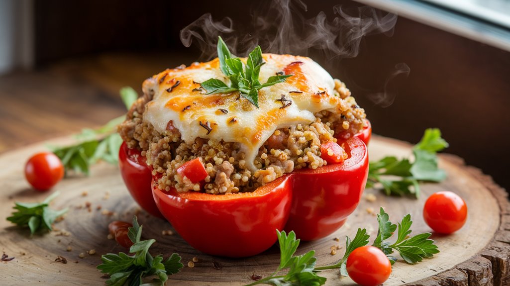 turkey stuffed bell peppers